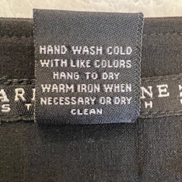 Larry Levine Women's Black Straight Skirt With Front Pockets Wide Waist Band 10 - Picture 10 of 15